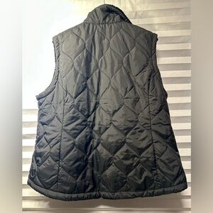 Free Country Black Puffer Vest with Quilted Design